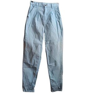 26x30 Vintage 1980's Womens Smacs Blue Corduroy High-Waisted Preppy Pants USA